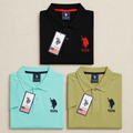 Premium Cotton Blend Polo T-Shirt Combo Pack for Men
